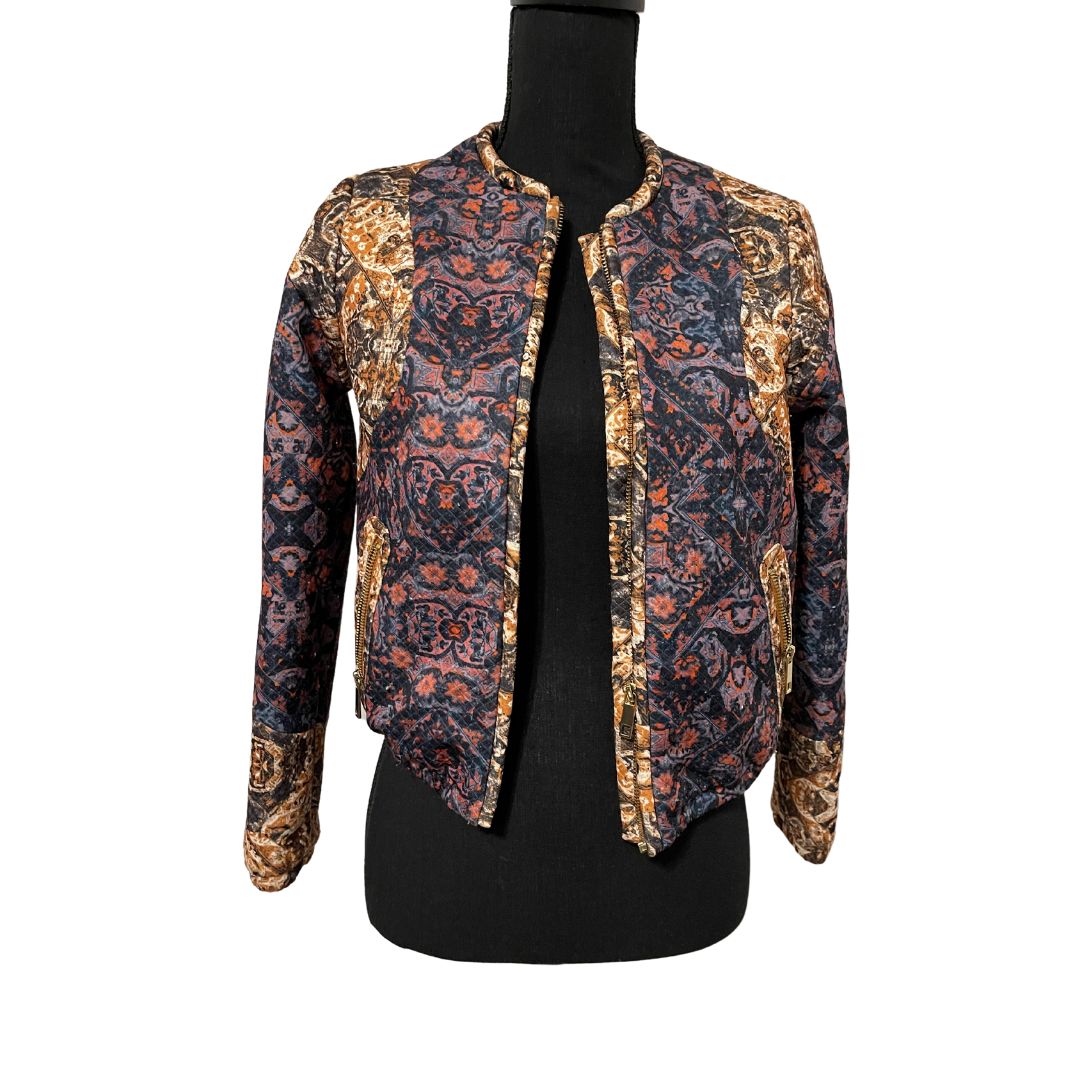 Jacquard Mixed Print Jacket