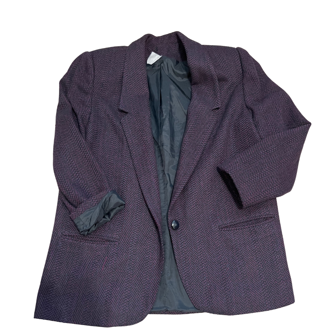 Purple Chevron Blazer Sz 12