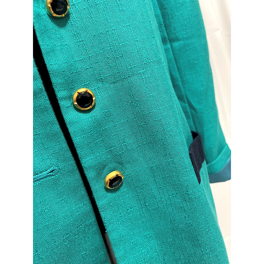 Vintage Teal Blazer Size 10