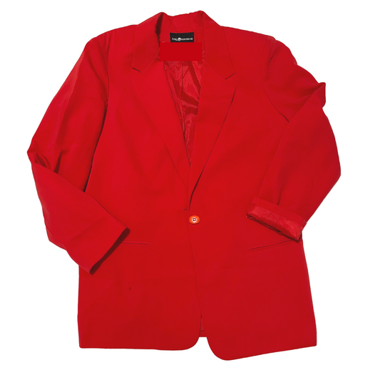 Bright Red Blazer Size 14