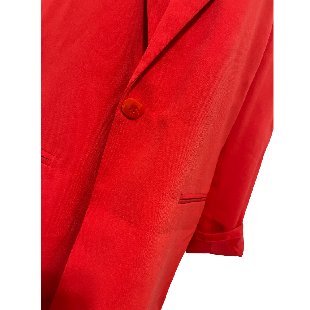 Bright Red Blazer Size 14