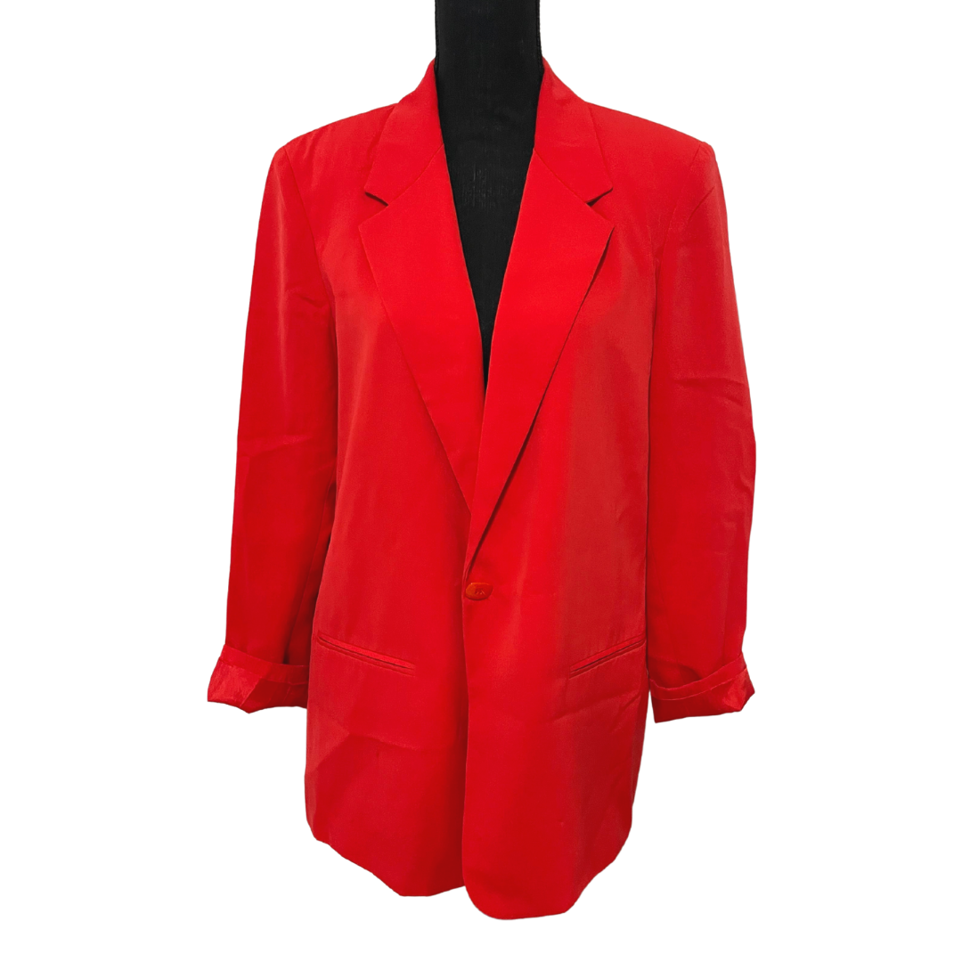 Bright Red Blazer Size 14