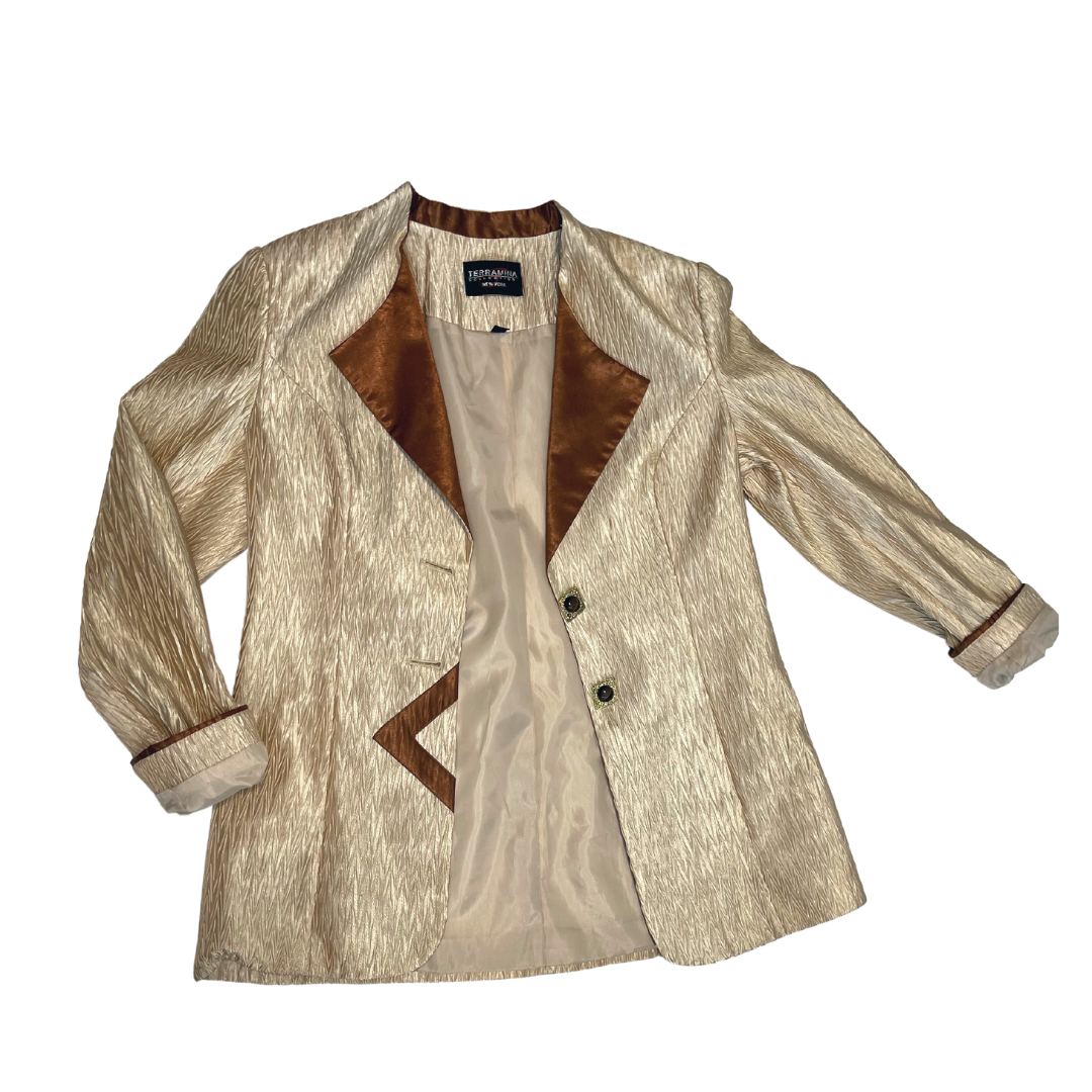 Vintage Satin, Textured Blazer