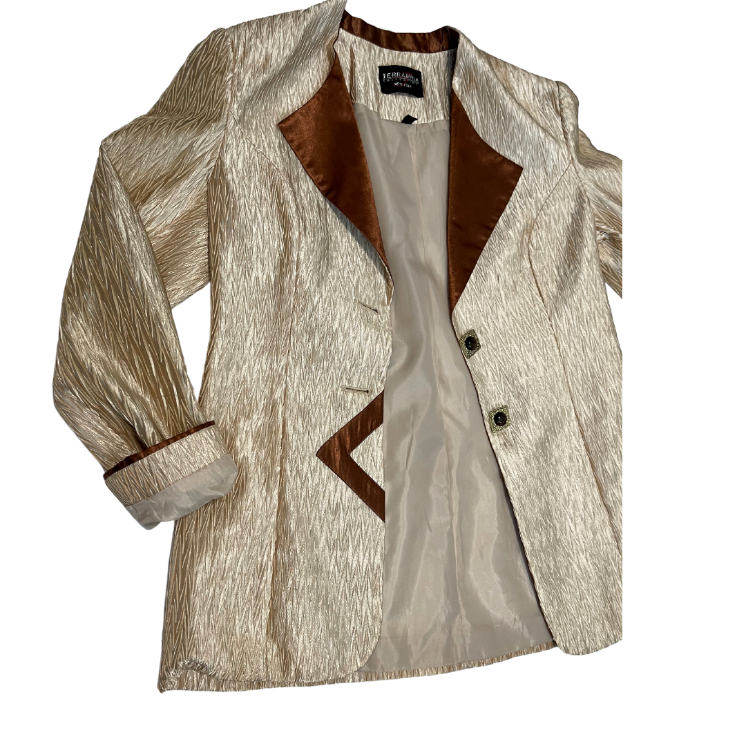 Vintage Satin, Textured Blazer