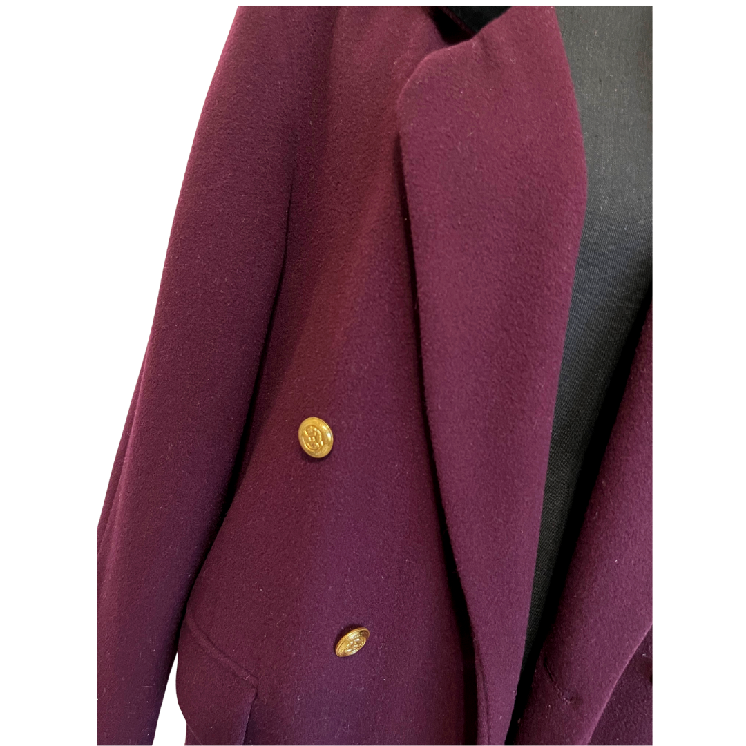 "Fine Wine" Vintage Trench w/ wool dryer ball