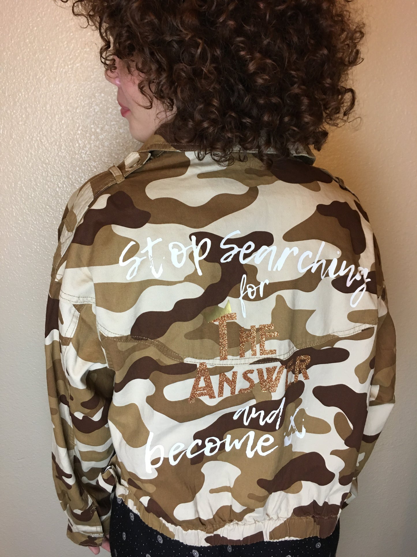 Oversize Crop Camo Jacket