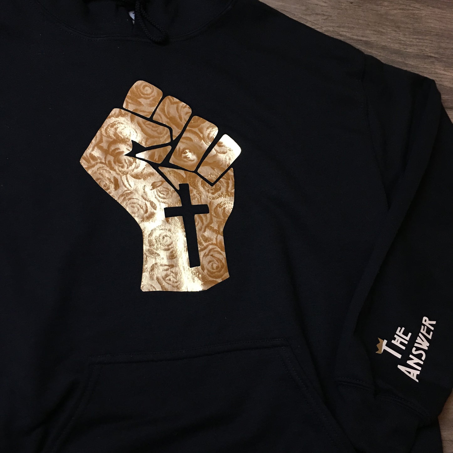 Black Gold-Roses Hoodie