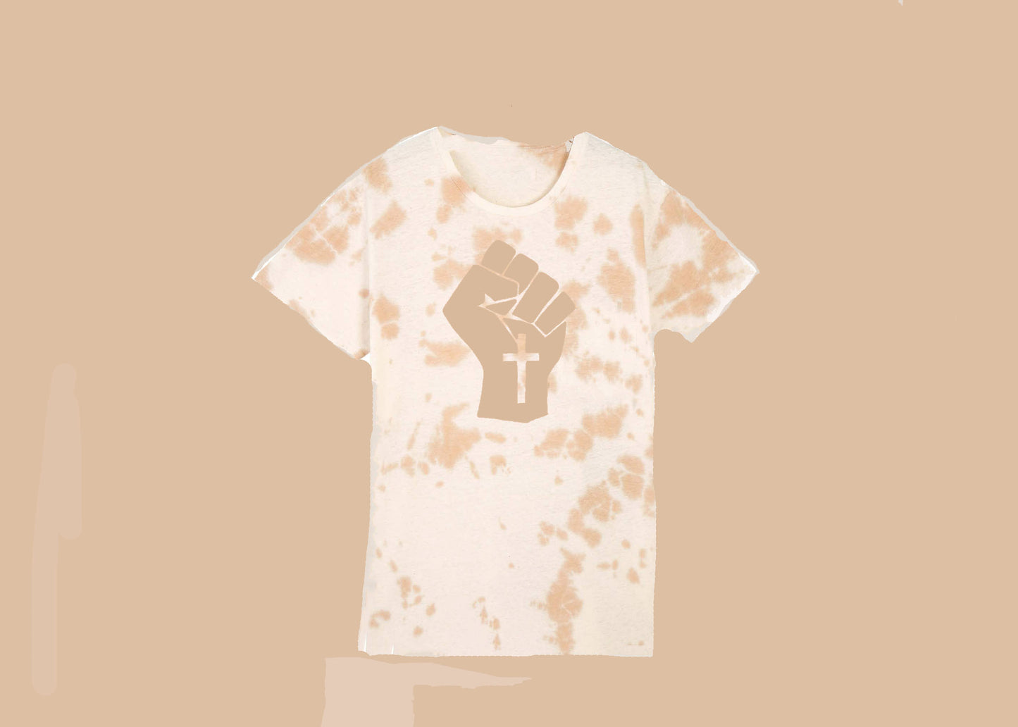 Bleached Tan Logo Tee