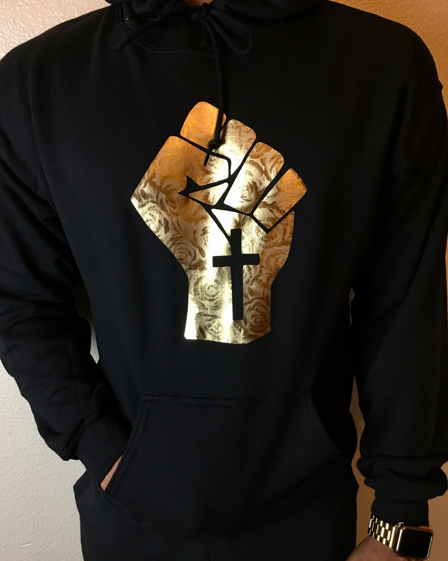 Black Gold-Roses Hoodie